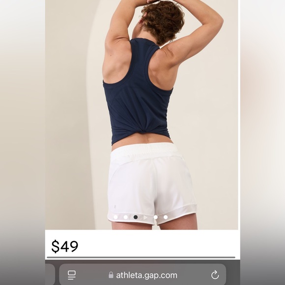 Athleta Mesh Racer Run Mid Rise 4” Short - Picture 5 of 7